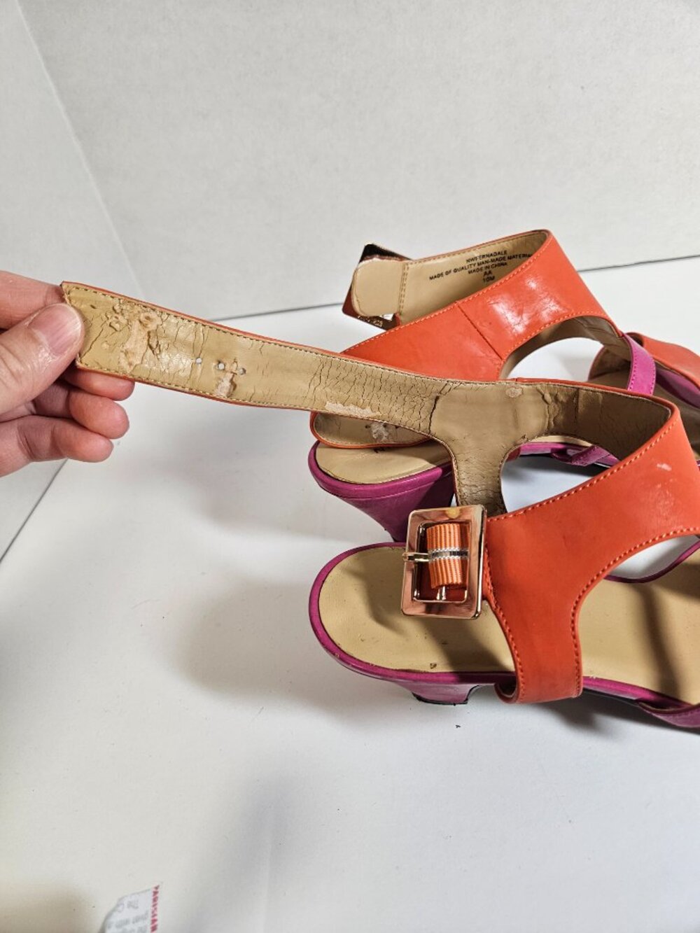 Nine West Patent Leather Sandal Heel - Picture 7 of 16